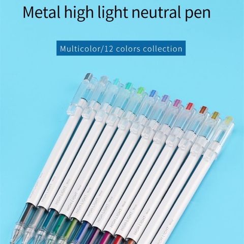  Bút gel nhũ mực nước Baoke 0.6mm PC3708 (12 Cây/vỉ) sản phẩm chính hãng 