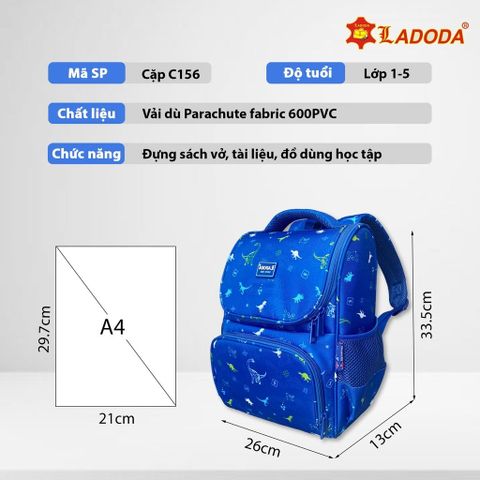  Ba lô trẻ em Kích thước 33x26x13cm hàng chính hãng Ladoda sản xuất tại việt nam 