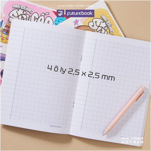  Vở ô ly ĐL100gsm Học Sinh Giỏi FutureBook 80 trang sản phẩm chính hãng (Giao bìa màu ngẫu nhiên ạ) 