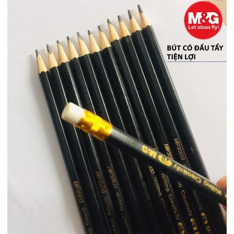  Bút chì gỗ 2B M&G AWP30832 (hộp 12 cây) hàng chính hãng 
