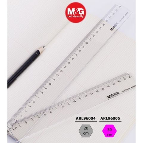  Thước nhựa trong 20cm/30cm ARL9600 sản phẩm chính hãng(Chiếc) 