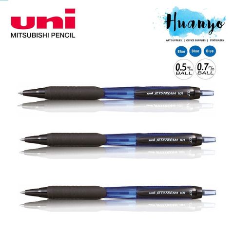  Bút bi bấm 0.7mm Hàng chính hãng Uniball Thương hiệu nhật bản SXN-101-07 (Xanh - đỏ) (Chiếc) 