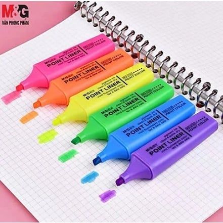  Bút đánh dấu dòng bộ 6 màu (6 cái/vỉ) AHM21574 (24/288) 