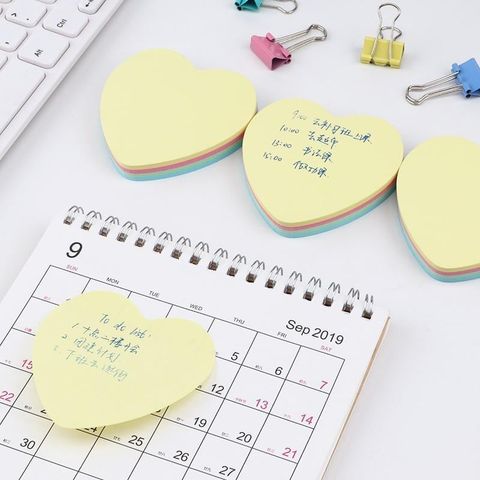  Tập Giấy nhớ 4 màu trái tim Baoke TZ 2006 (Tập) 76x76mm Sản phẩm chính hãng 