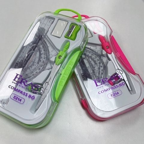  Bộ compa thước kẻ học sinh Eras E214 sản phẩm chính hãng (Giao ngẫu nhiên màu) 