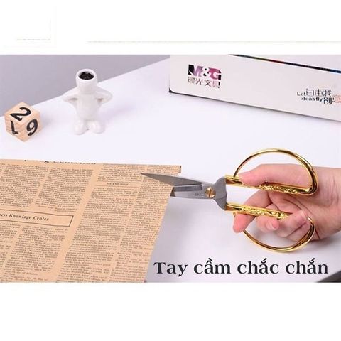 Kéo cán mạ vàng 150mm ASS91388 Hàng chính hãng thương hiệu M&G 