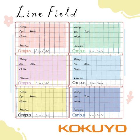  Tập Nhãn vở Campus các loại 12/15/18 chiếc/tập  sản phẩm chính hãng 