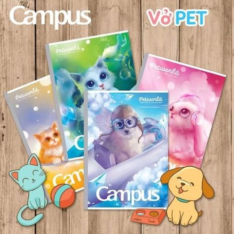  Quyển Vở ô ly 48 trang Petworld NBBPET48/80 sản phẩm chính hãng ( Giao màu bìa ngẫu nhiên ạ) 