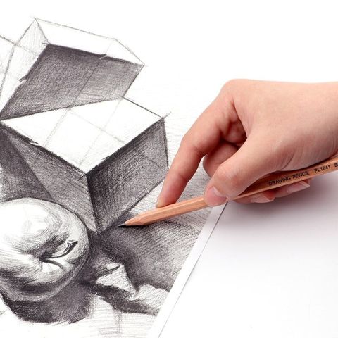  Bút Chì Học Sinh Tiểu Học Tam Giác B Core Bút Chì Văn Phòng Phẩm Tranh Phác Thảo Nghệ Thuật (12 Cây/Hộp) 