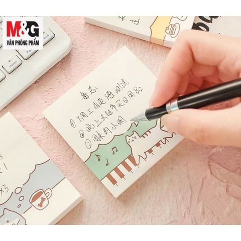 Tập Giấy ghi nhớ in hình mèo M&G - 3x2,3x3,3x4 inches sản phẩm chính hãng (Tập) 
