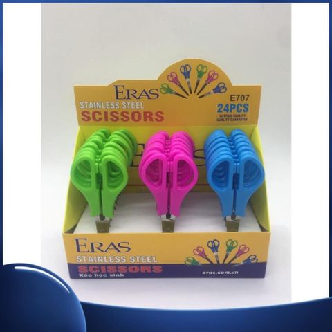  Kéo học sinh có thước Eras E707 sản phẩm chính hãng (Giao màu ngẫu nhiên) 