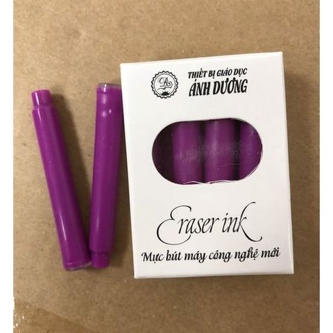  Ống Mực Bút Máy Xóa Được Ánh Dương - Mực Tím (Hộp 10 Ống) sản phẩm chính hãng 