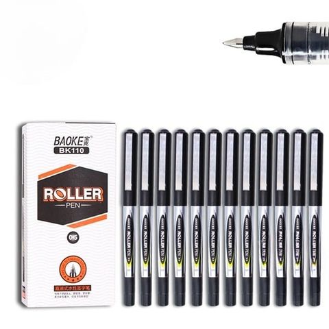  Bút ký mực nước Roller Pen Baoke BK110 ngòi 0.5mm đầu ngòi chóp sản phẩm chính hãng 