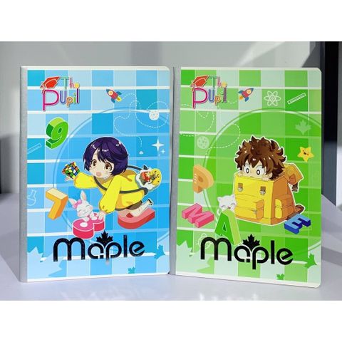  Vở ô ly ĐL100gsm Maple - Pupil - 48 trang  sản phẩm chính hãng (Giao màu ngẫu nhiên ạ) 