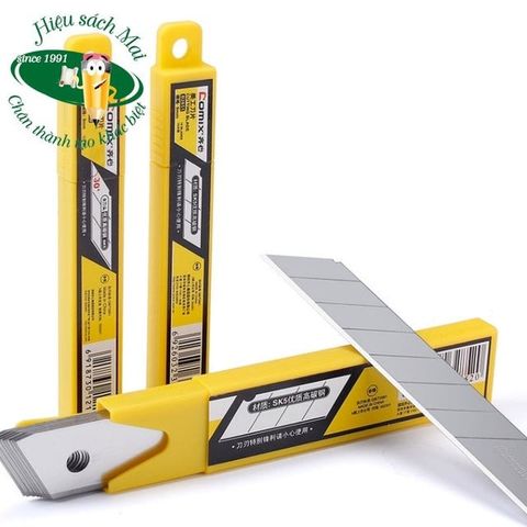  Hộp Lưỡi dao rọc giấy Comix chính hãng batos 9mm/18mm 