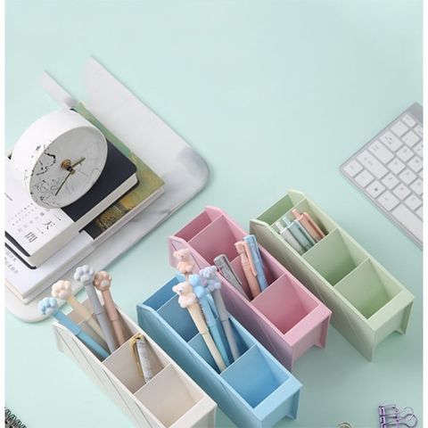  Khay cắm bút đứng 5 ngăn siêu cứng sản phẩm chính hãng thương hiệu MG màu Pastel dày, đẹp sử dụng lâu dài 