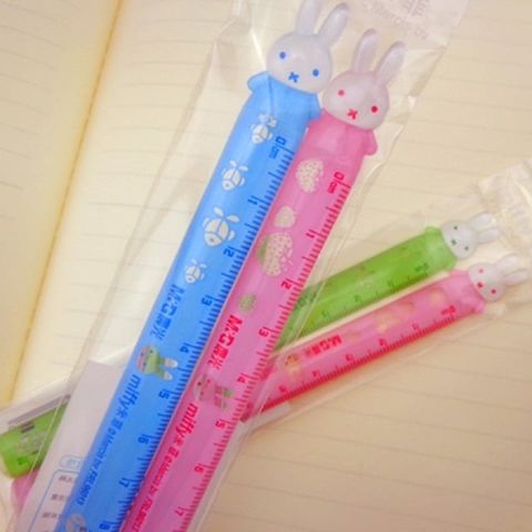  Thước kẻ đôi thỏ Miffy 12cm M&G FRL96013 (Giao màu ngẫu nhiên ạ) (Túi 2 chiếc) 