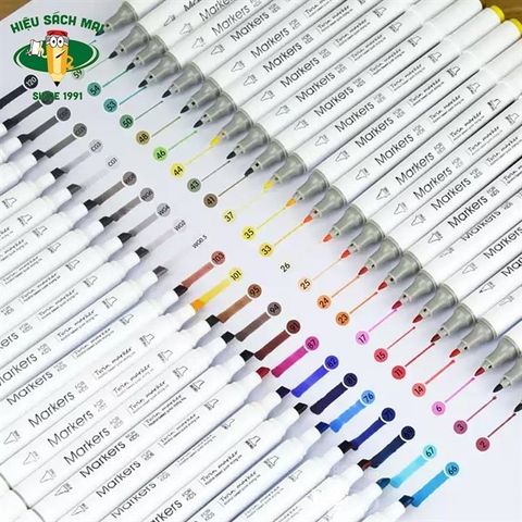  Hộp Bút dạ màu chất lượng tốt Marker Baoke 6718 12/18/24/36/48/60 màu sản phẩm chính hãng 