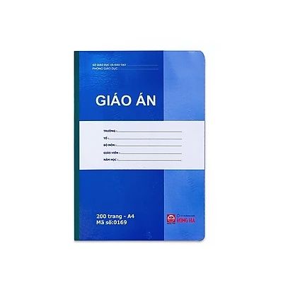  Sổ Giáo Án A4 200 Trang Hồng Hà 0169 - Sổ kẻ ngang sản phẩm chính hãng 