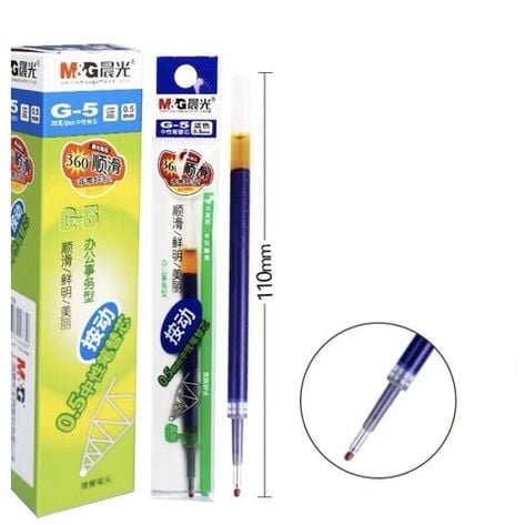  Ruột bút nước béo M&G G5 - Xanh/Đen/Đỏ (20 Cây/Hộp) 