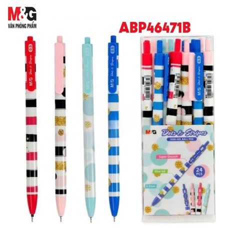  Bút bi bấm 0.5mm học sinh M&G ABP4647(Giao màu ngẫu nhiên ạ) - Xanh biển 