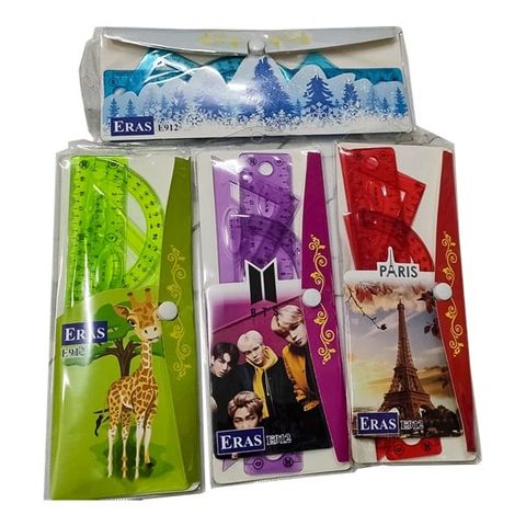  thước Eke dẻo 20cm Eras E912 sản phẩm chính hãng (giao màu ngẫu nhiên ạ) 