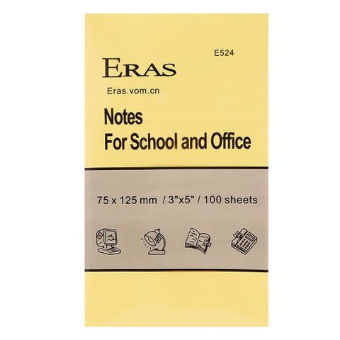  Tập Giấy nhớ Eras E524 (12/360) - 3x5 inch 7,5x12,5cm sản phẩm chính hãng (Tập) 
