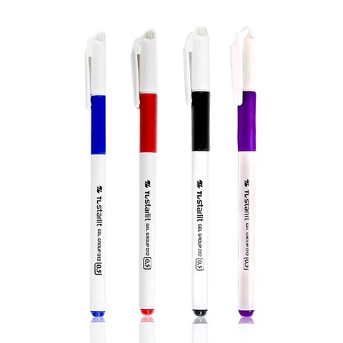 Bút nước 0.5mm Thiên Long starlit Gel-012 mực đen/ xanh biển/ tím sản phẩm chính hãng 