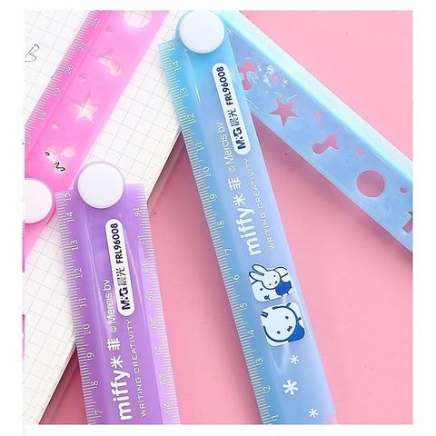  Thước nhựa trong nhiều màu 15cm ARL96127 sản phẩm chính hãng (Giao màu ngẫu nhiên) 