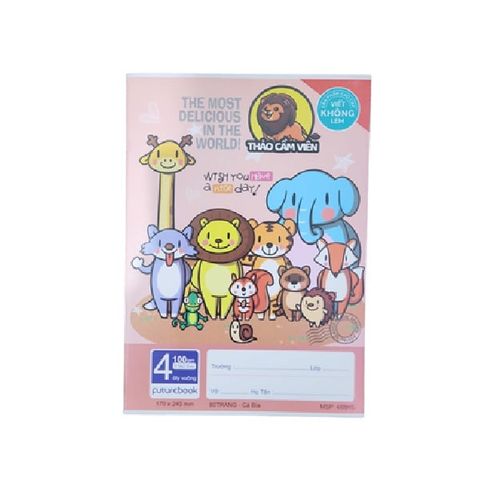  Vở ô ly ĐL100gsm Thảo Cầm Viên 80 trang DK-SV488 sản phẩm chính hãng(Giao bìa màu ngẫu nhiên ạ) 