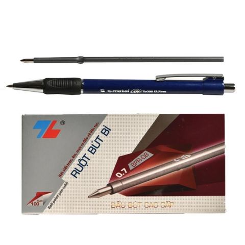  Ruột bút bi TL-036 Thiên Long BPR-08 (10 Cây/Vỉ ) - Xanh biển - Đen. 