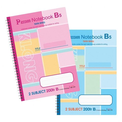  Vở Sổ lò xo B5 200 trang Klong 379 (40) sản phẩm chính hãng (Giao màu ngẫu nhiên ạ) 