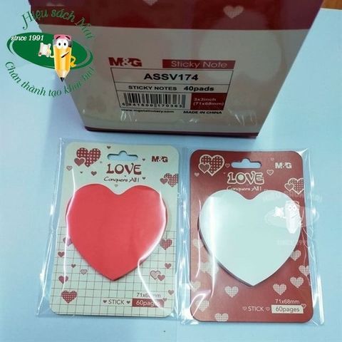  Tập Giấy ghi nhớ LOVE 71x68mm (60 tờ) AS33V174 sản phẩm chính hãng(40/640) (Tập) 