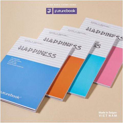  Vở kẻ ngang ĐL58-60gsm Hapiness FutureBook 80 trang sản phẩm chính hãng (Giao màu bìa ngẫu nhiên ạ) 