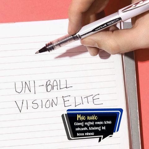  Bút lông kim 0.8mm Hàng chính hãng Uniball Thương hiệu nhật bản UB-200(08) (Xanh - Đen) 