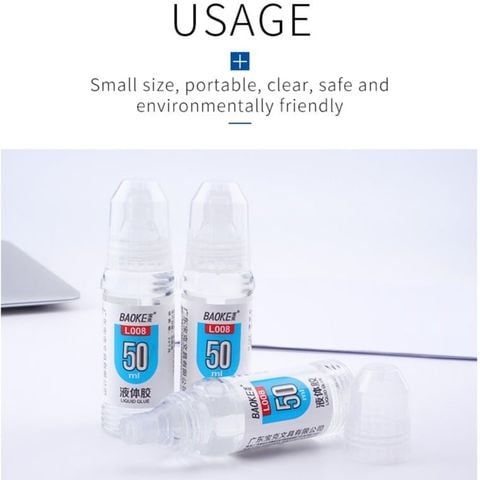  Keo nước 50ml Baoke L008 nhanh khô mùi hương dễ chịu sản phẩm chính hãng 