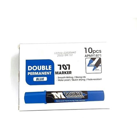  Bút dạ dầu 2 đầu M&G APMY187sản phẩm chính hãng - Xanh/Đen/Đỏ (Chiếc) 