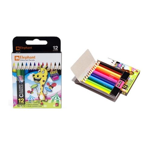  Hộp Bút chì màu Elephant No.H-12 (12) sản phẩm chính hãng 