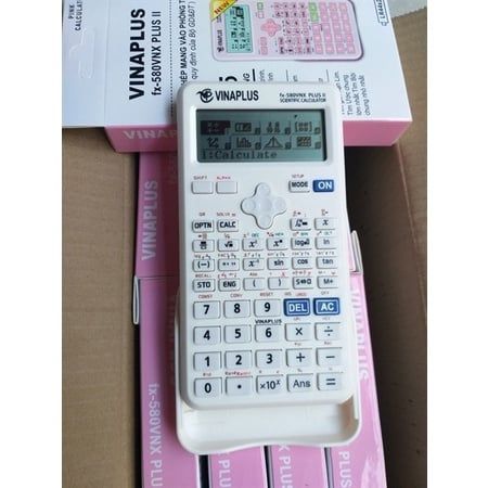  Máy tính khoa học VINAPLUS - FX-580VNX PLUS II Hồng - Trắng -  Đen sản phẩm chính hãng 