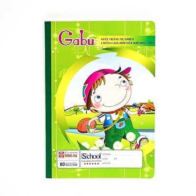  Vở ô ly Hồng Hà Gabu - 80 trang sản phẩm chính hãng (Giao màu ngẫu nhiên ạ) (Quyển) 
