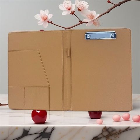  Trình ký đôi A4 da xước Hải Long Modern Đỏ/Nâu/Đen/Xanh có thể lưu giữ được tối đa 100 tờ giấy A4 