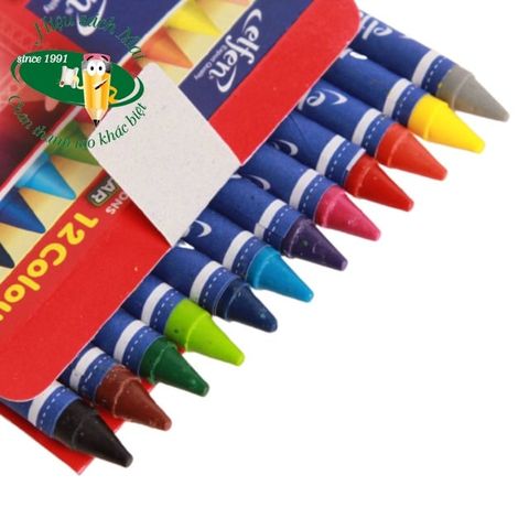  Hộp Bút sáp màu 12 màu Elfen JUMBO and Regular Size Sản phẩm chính hãng 