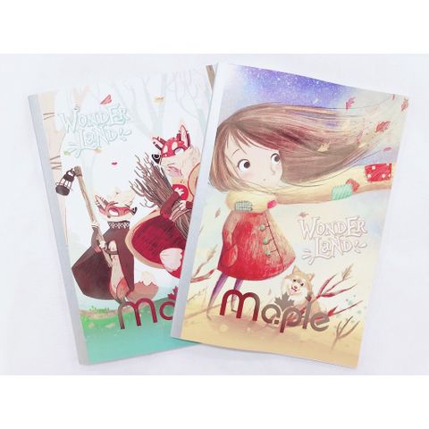  Vở kẻ ngang Maple ĐL70gsm - Wonderland - 120 trang  sản phẩm chính hãng (Giao màu ngẫu nhiên) 
