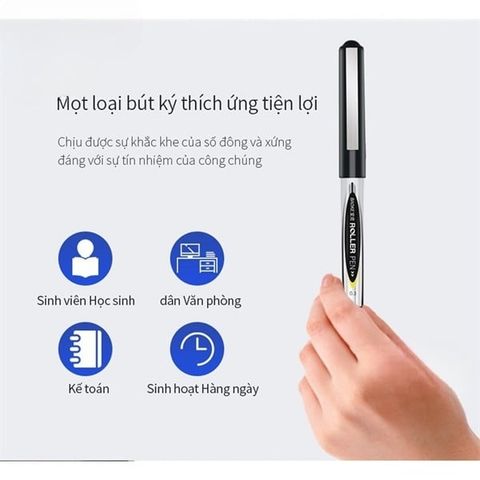  Bút ký mực nước Roller Pen Baoke BK110 ngòi 0.5mm đầu ngòi chóp sản phẩm chính hãng 