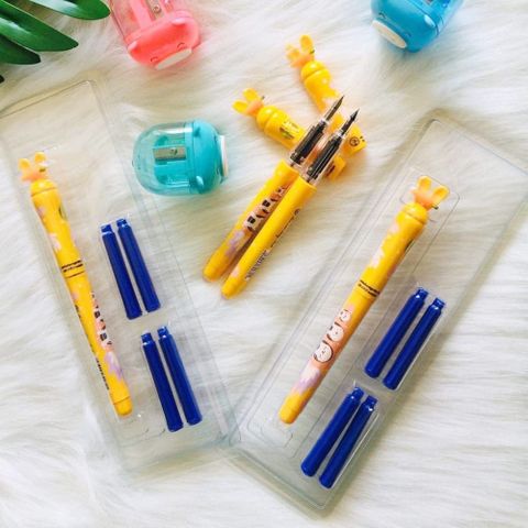  Bút mài thày Ánh kèm mực xóa được - SH070 - Ngòi kim tinh êm trơn (Hàng chính hãng thầy ánh) 