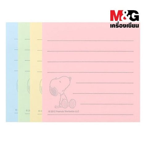  Tập Giấy nhớ 4 màu M&G Snoopy - YS-8- 3x4 inch Sản phẩm chính hãng 