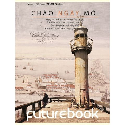  Vở kẻ ngang ĐL70gsm Chào Ngày Mới FutureBook 80 trang DK SV221C sản phẩm chính hãng 