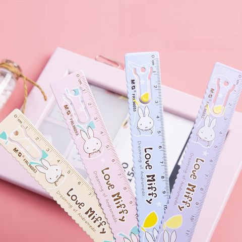  Thước sắt 15cm M&G FRL96053 có hình chú thỏ đáng yêu sản phẩm chính hãng (Giao màu ngẫu nhiên ạ) 