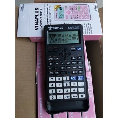  Máy tính khoa học VINAPLUS - FX-580VNX PLUS II Hồng - Trắng -  Đen sản phẩm chính hãng 