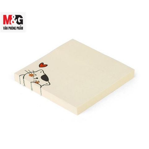  Tập Giấy Ghi Chú M&G YS-377 dạng 3X3, 80 tờ có hình con Mèo & trái Tim 